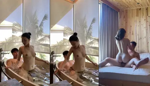 Phim sex Phim Sex Việt Nam - Từ bồn tắm đến giường ngủ kỷ niệm đụ em ở homestay